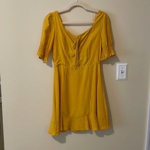 Lost & wander yellow dress